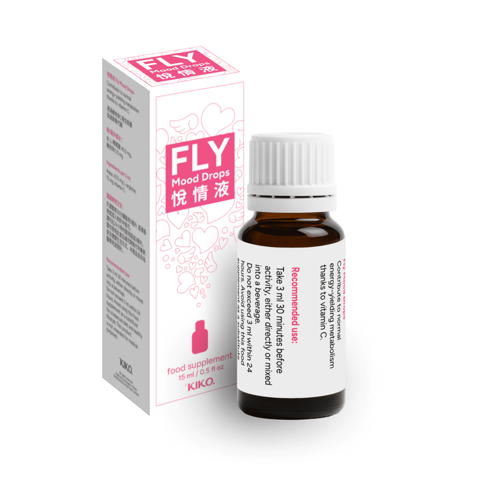 KIKO Fly Mood Drops 15ml Tăng Năng Lượng Tự Nhiên 