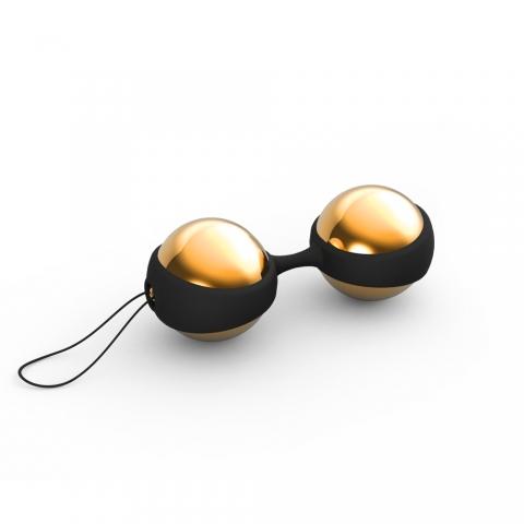 LELO Luna Beads Luxe bi kegel sang trọng thép vàng 20k 