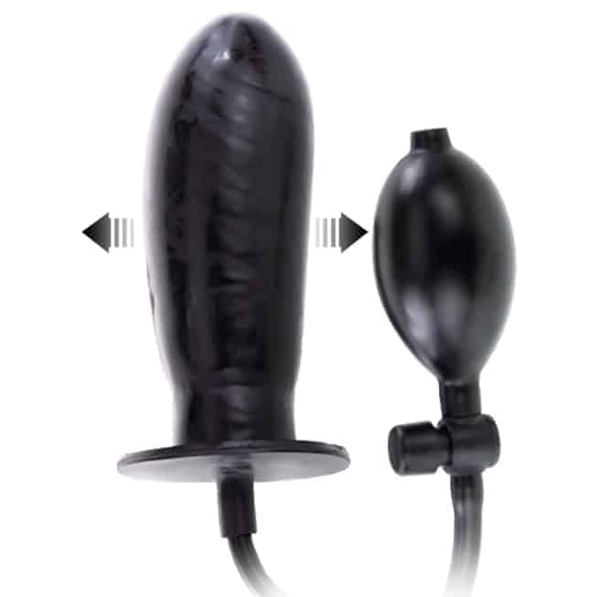 Baile Bigger Joy dildo bơm 16cm đen mở rộng