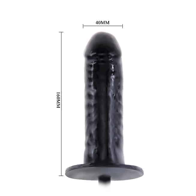 Baile Bigger Joy dildo bơm 16cm đen mở rộng