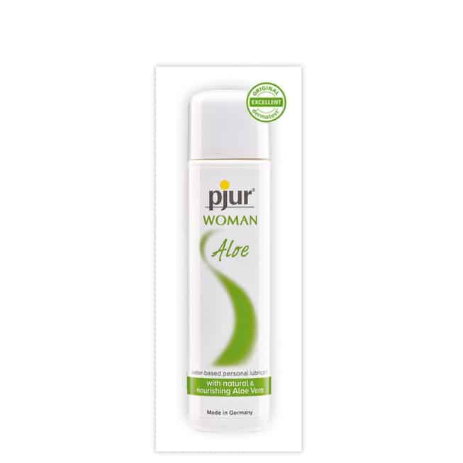 Pjur Woman Aloe Lube 2ml - Gel bôi trơn aloe vera dịu nhẹ 