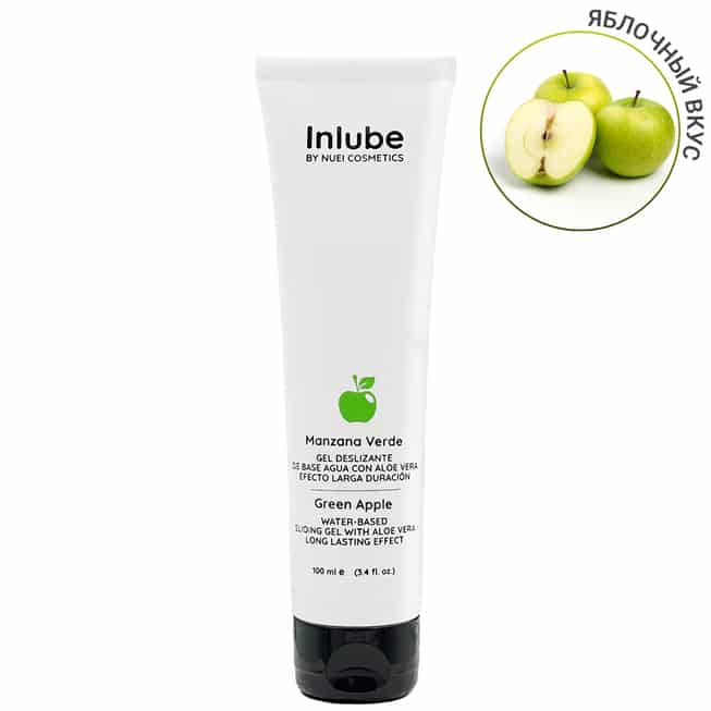 Lubri Aloe Inlube Táo Xanh Nước 100ml Tây Ban Nha 