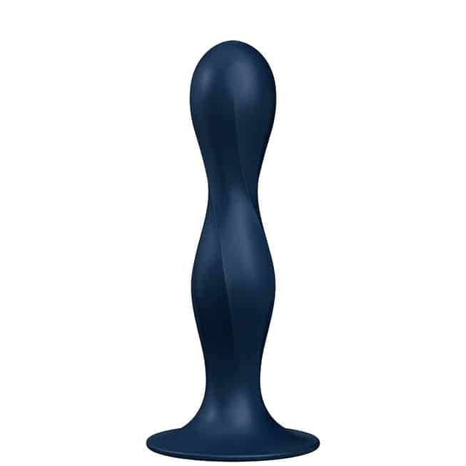 Falo Satisfyer Double Ball-R xanh silicone lắc cân bằng