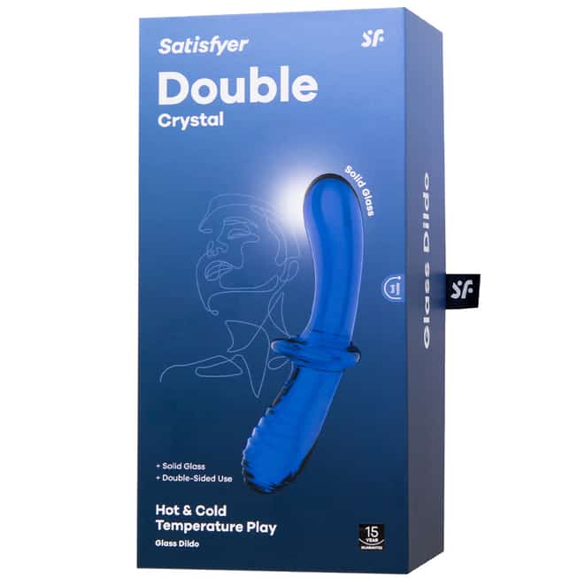 Satisfyer Double Crystal kích thích đôi kính 20cm