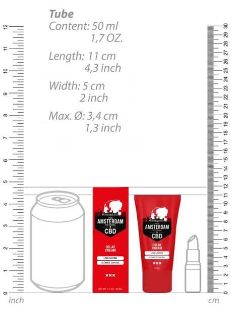 Cream CBD Amsterdam 50ml Kéo Dài Siêu Hiệu