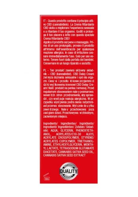 Cream CBD Amsterdam 50ml Kéo Dài Siêu Hiệu