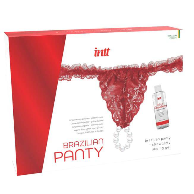 Set Intt Dầu Dâu Trơn + Quần Ngọc Trai Đỏ OS
