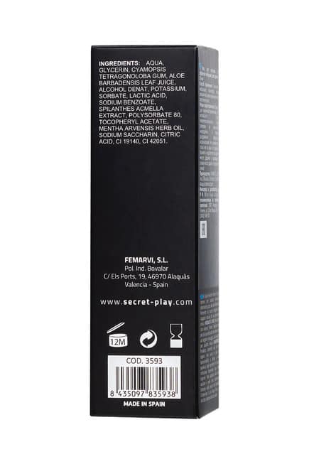 Gel Rung Secret Play Unisex 15ml Kích Dục Nóng