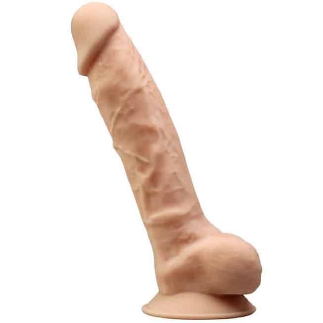 SilexD Dildo 20cm Da Thịt Rung Remote Xoay Thực Tế