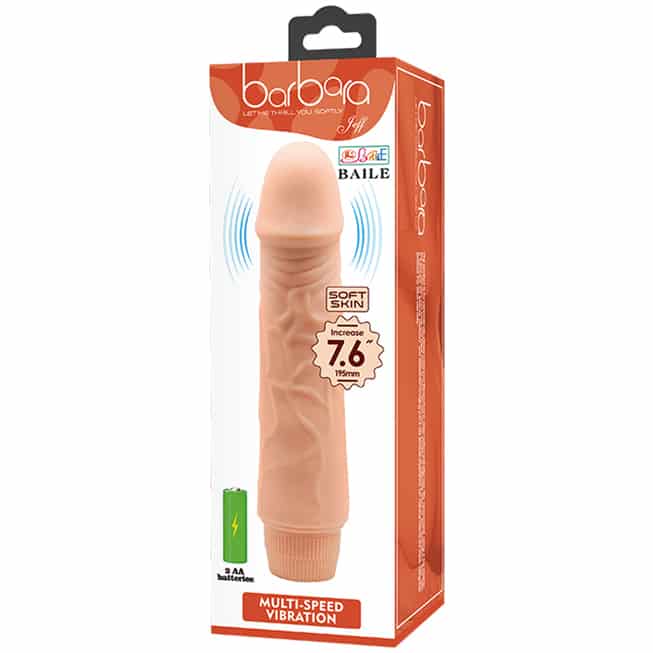 Baile Barbara Jeff Dildo Rung 19.5cm Thực Tế Mạnh