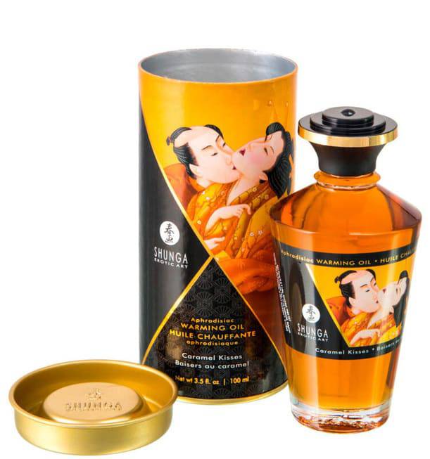 Shunga Caramel Kiss Gel 100ml Nóng Aphrodisiac Ngọt Ngào