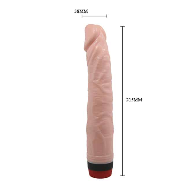 Baile Rockin Dong Dildo Rung 21.5cm Da Thật Nâu Mịn