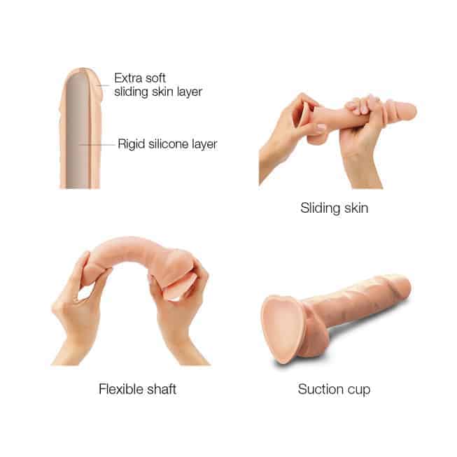Faloimitator Strap-on-me 17cm Da Trượt Thực Tế