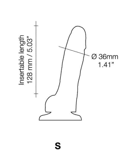 Faloimitator Strap-on-me 17cm Da Trượt Thực Tế