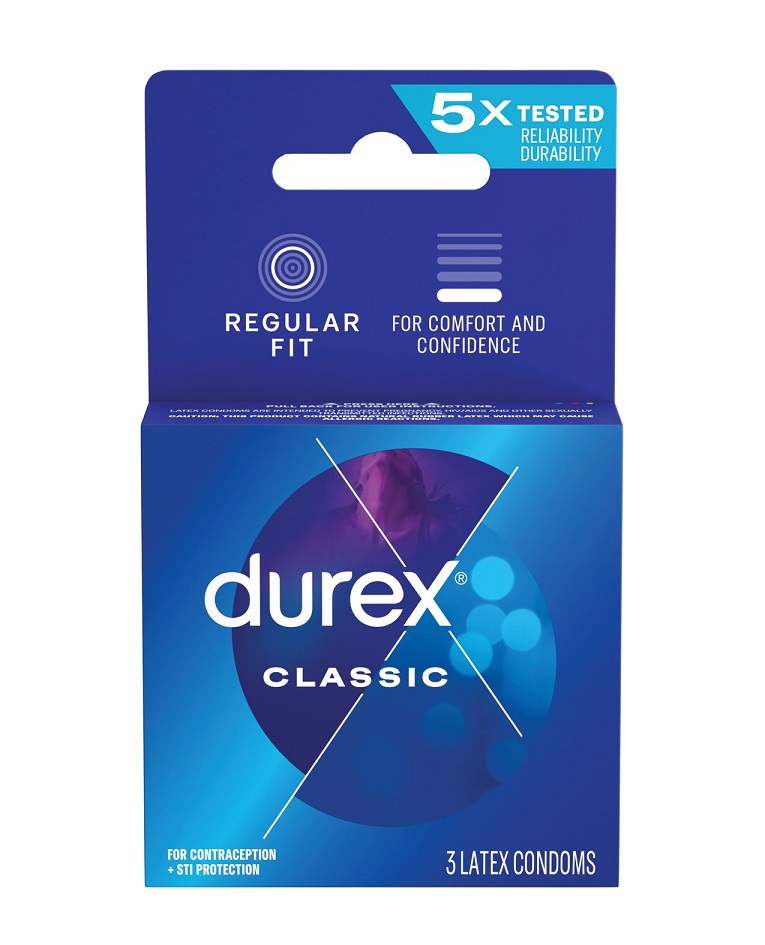 Durex Classic Bao Cao Su 3pcs An Toàn Siêu Mỏng