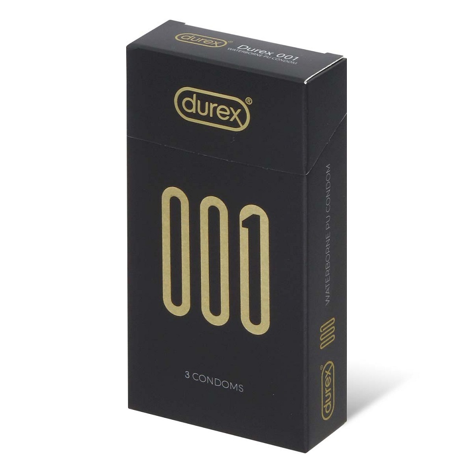 Durex 001 PU Bao Cao Su 3pcs Mỏng Siêu Cảm Nhạy