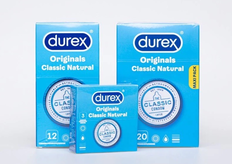 Durex Classic Tự Nhiên An Toàn 3 Miếng Siêu Mỏng