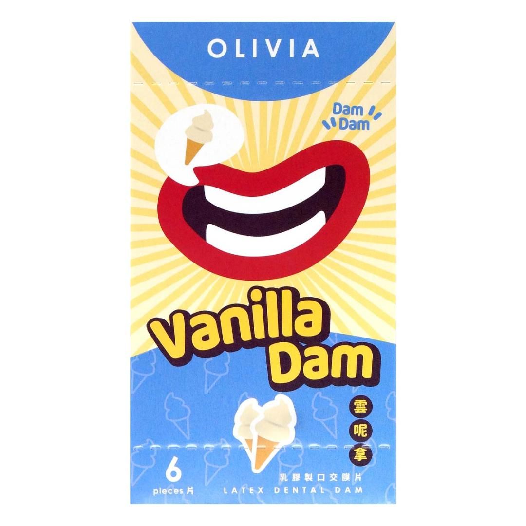 Olivia Vanilla Latex Màng Oral 6 Miếng Ngọt Ngào 