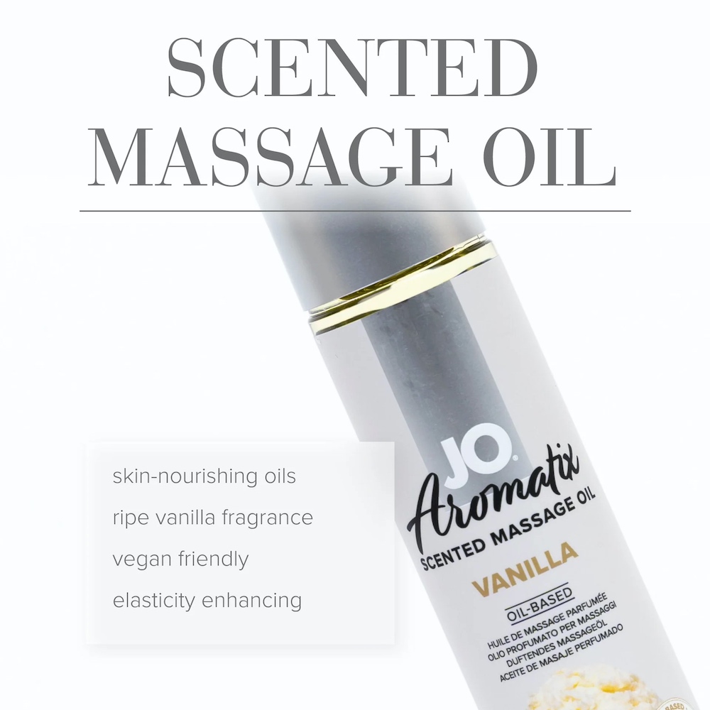 JO Aromatix Dầu Massage Hương Vanilla 120ml Quyến Rũ