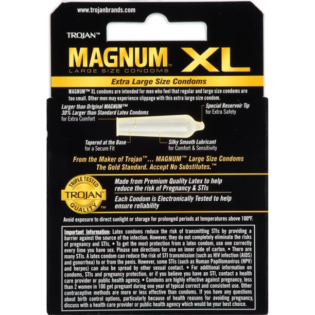 Trojan Magnum XL 64mm Bao Lớn Thoải Mái