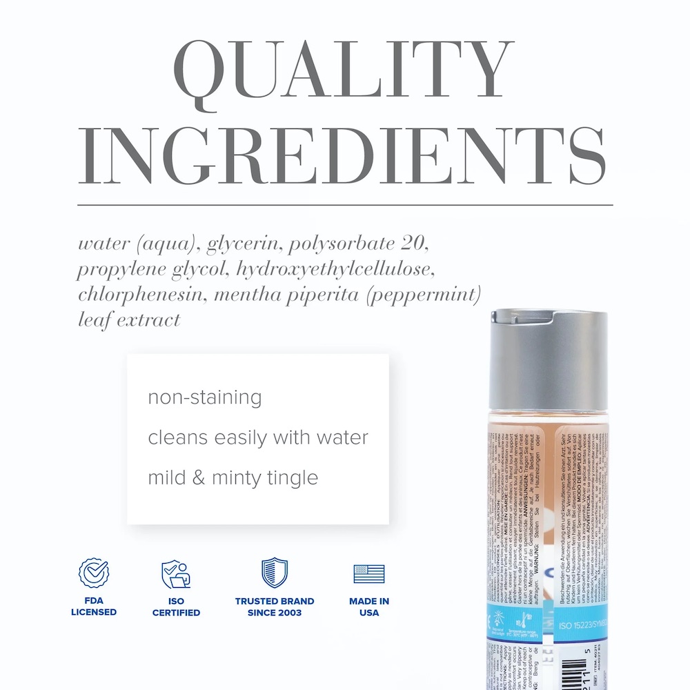 JO H2O Lubricant Băng Giá Hậu 120ml – Mát Lạnh Siêu Trơn!