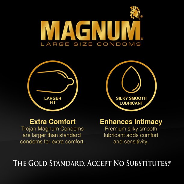 Bao Trojan Magnum lớn 10pcs mỏng thoải mái cực đỉnh