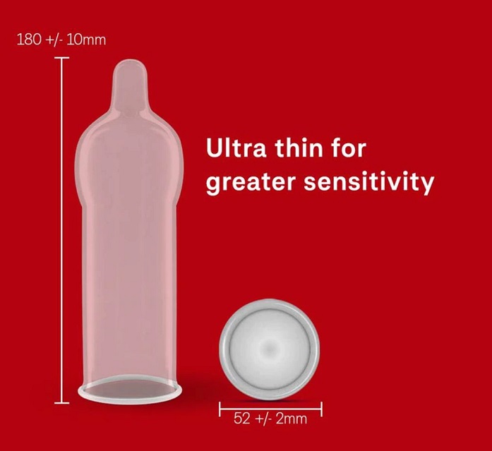 Durex Bao Cao Su Mỏng 12cm Viên An Toàn Gần Gũi