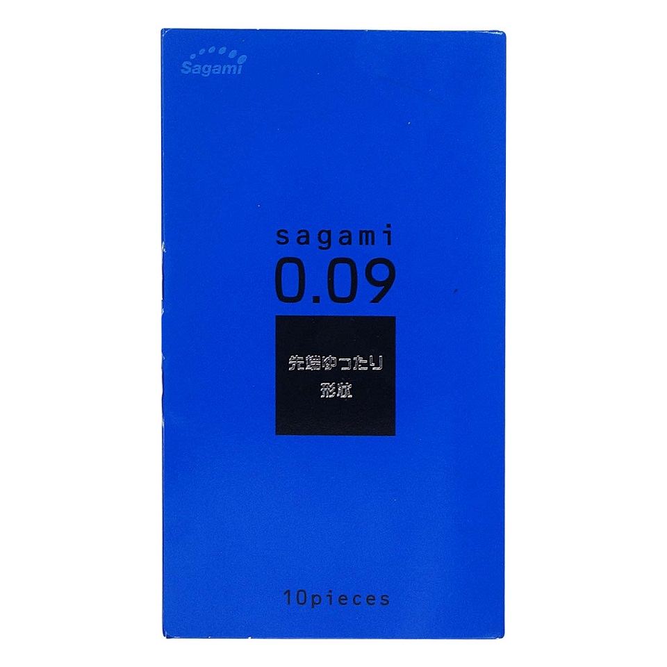 Sagami 0.09 natural 10 cái bao siêu mỏng Nhật an toàn
