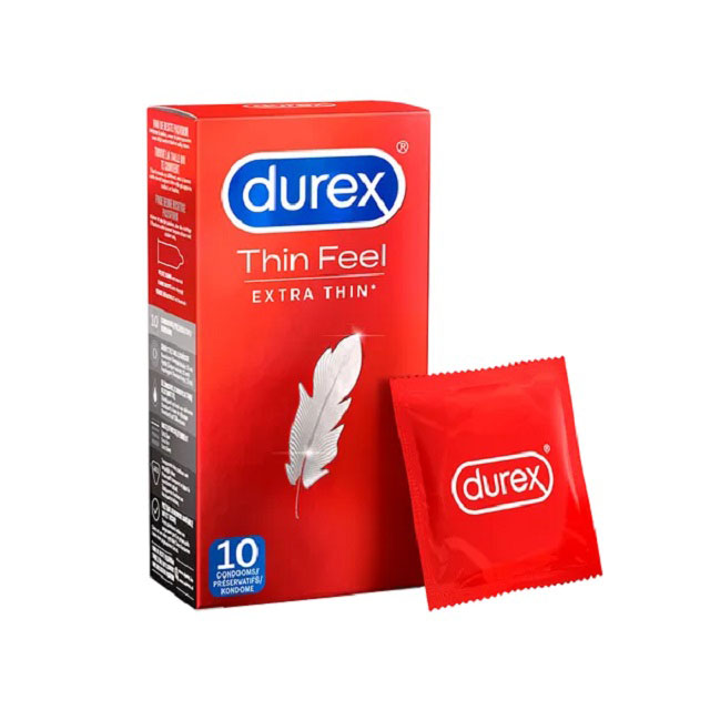 Durex Áo Mỏng Bóp Tịt 10 Viên