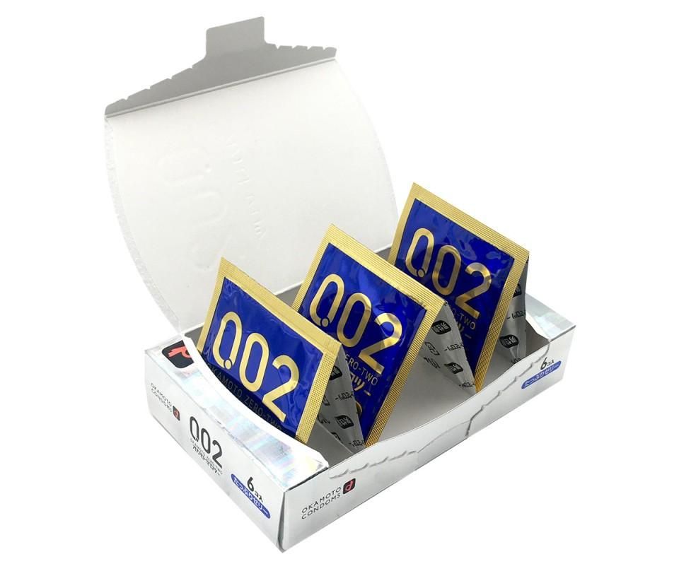 Okamoto 0.02EX Siêu Mỏng Đặc Dầu 6pcs Tự Nhiên