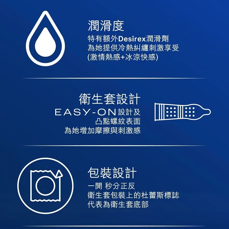 Durex Intense Orgasmic激爽紋理套10片 超強快感