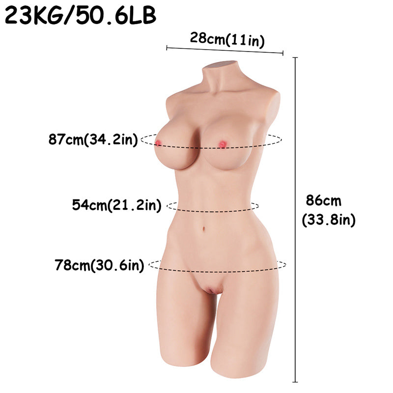 YouQDOLL Kira Torso 23kg E Ngực Thực Tế Siêu Đỉnh