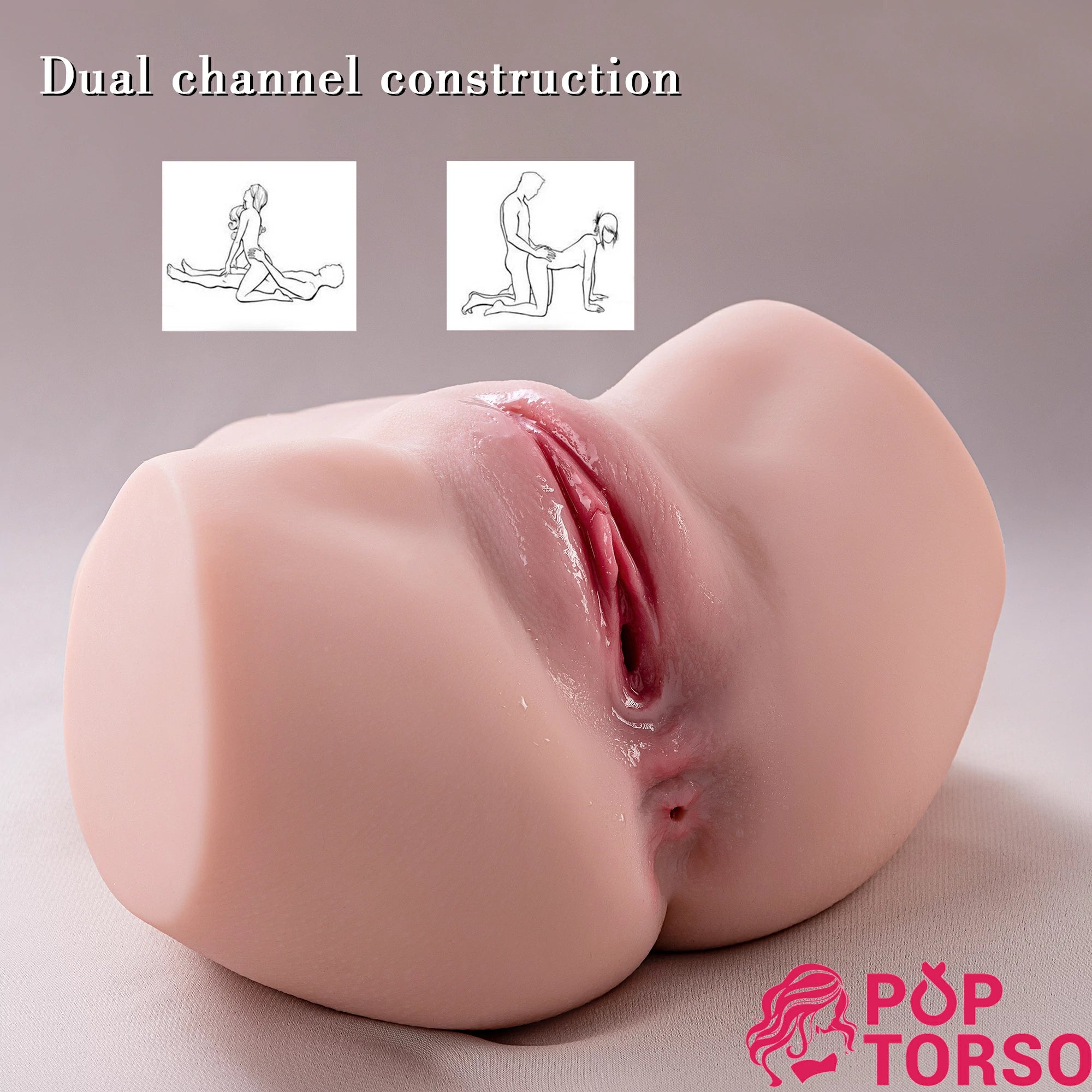 Xise Vicky Torso 4.4lb Rung 2in1 Mông Lớn Thực Tế