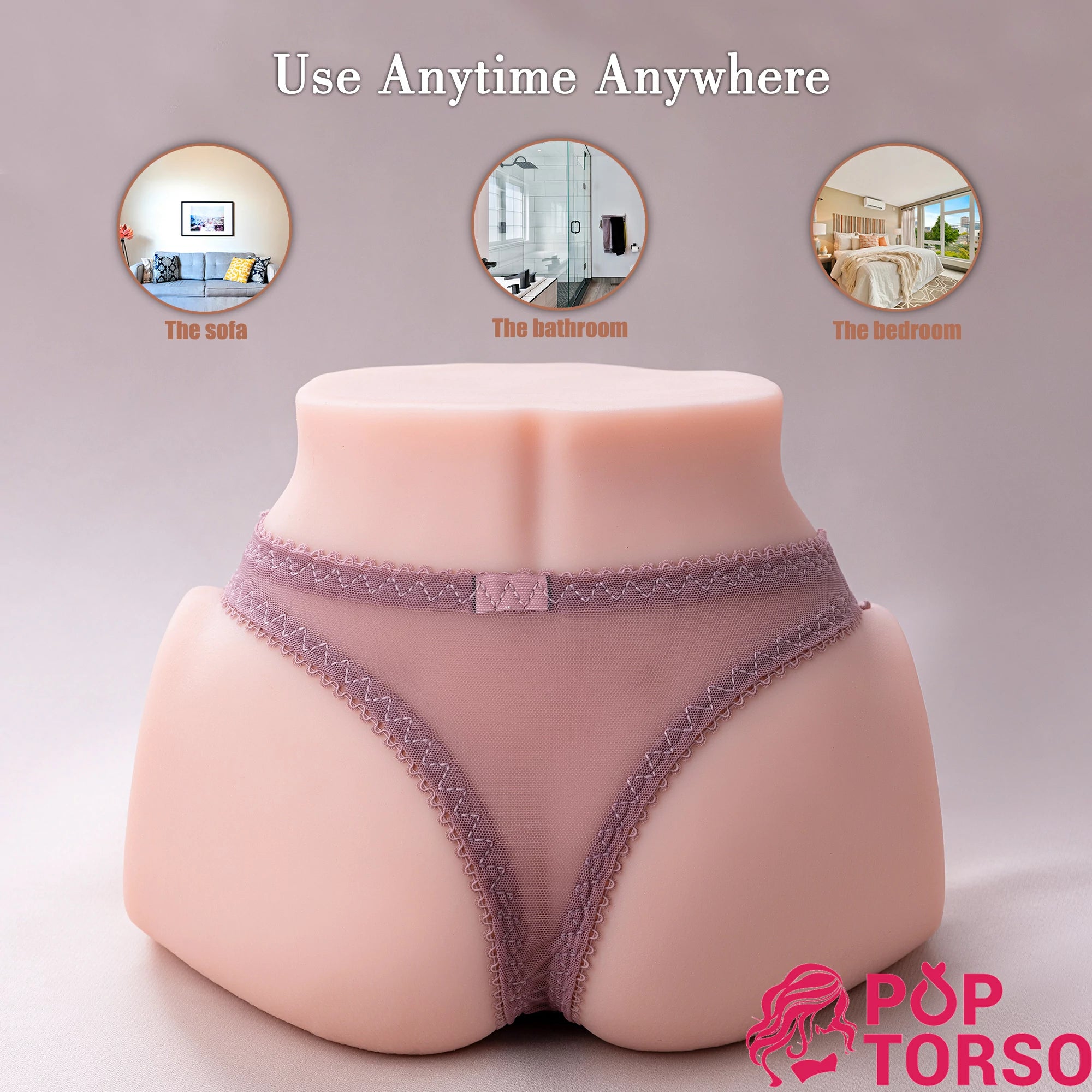 Xise Vicky Torso 4.4lb Rung 2in1 Mông Lớn Thực Tế