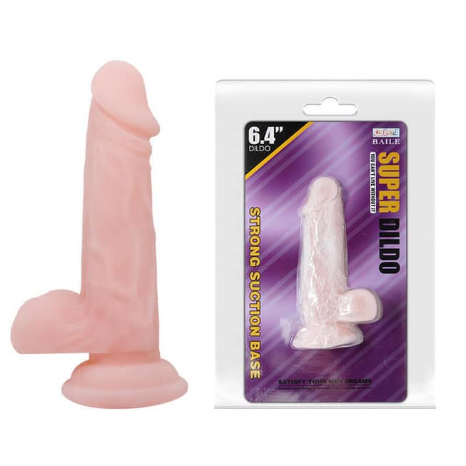 Super Dildo Baile 16cm TPR Mút Tường Thực