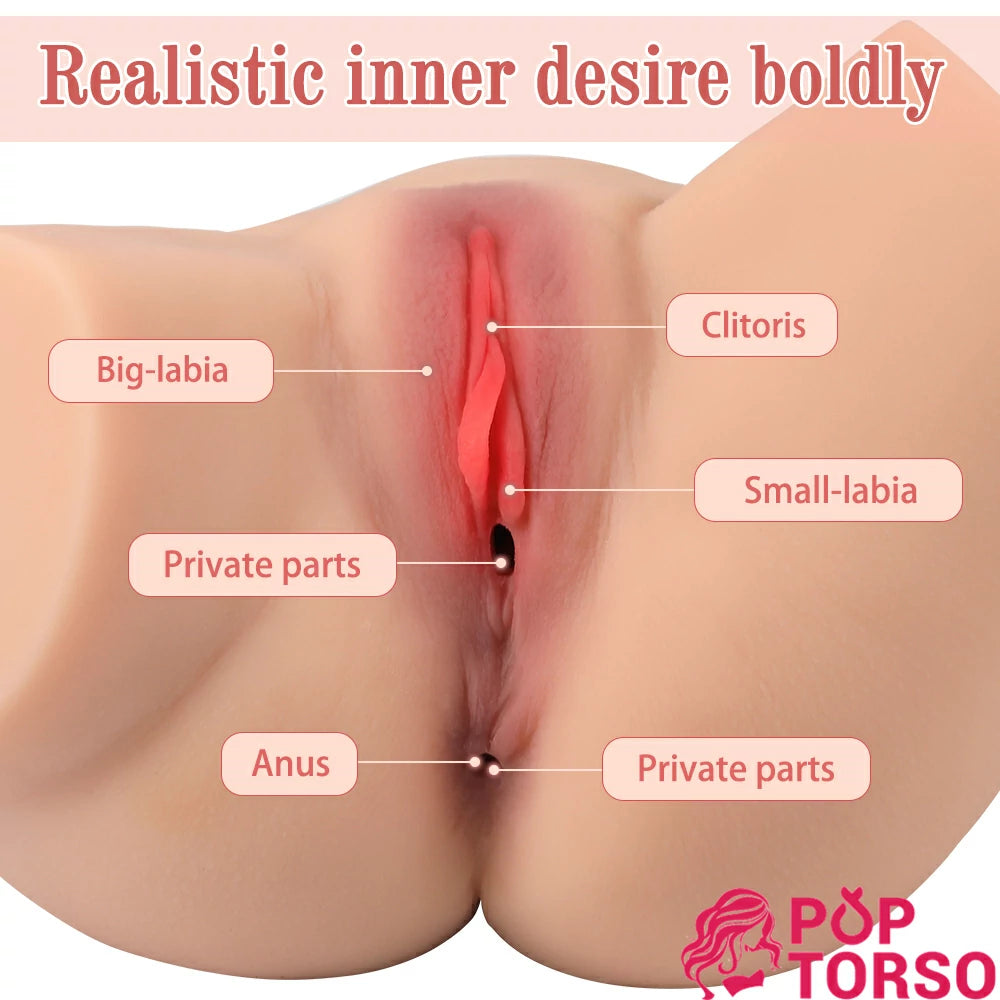 Xise Eva Torso Mông Lớn 2.6kg Masturbator Thực Tế