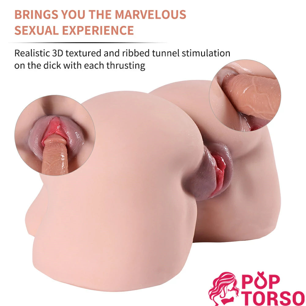 Torso Xise Mod 14.91LB Mông To Pussy Ass Masturbator Thực Tế