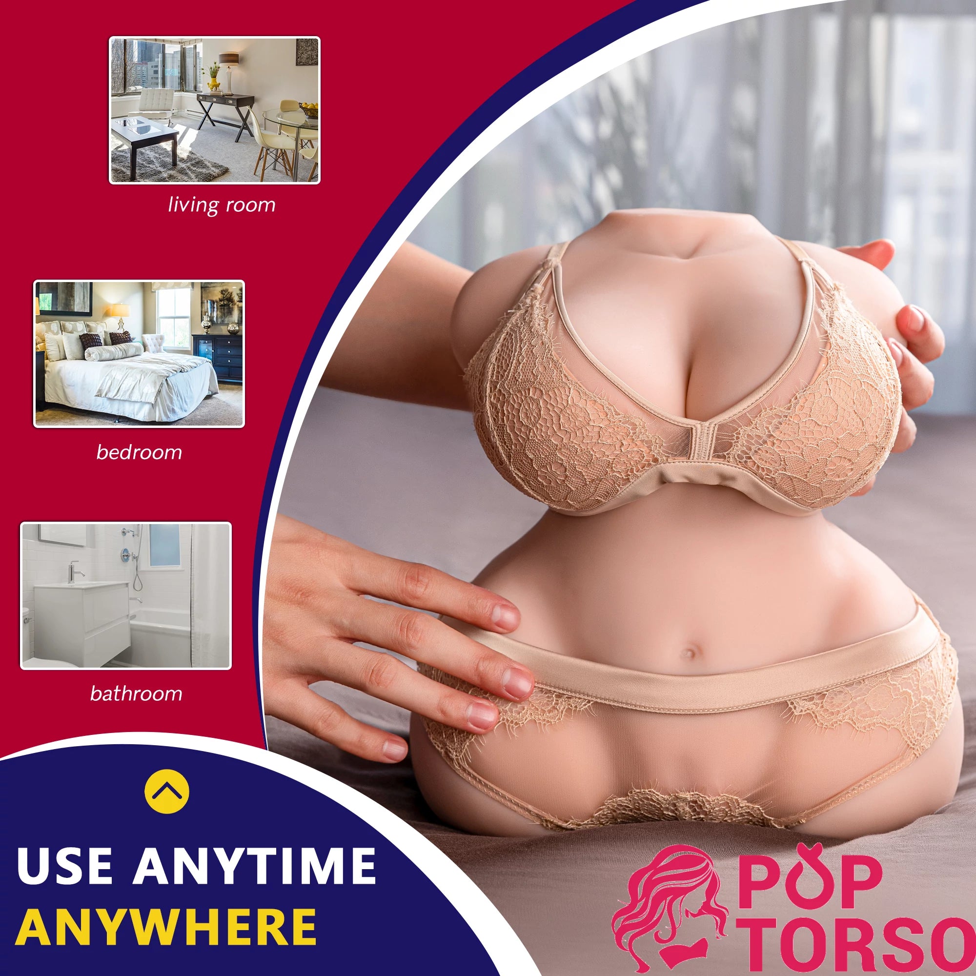 Xise Bob Torso Ngực To Mông Lớn Gel Siêu Mềm