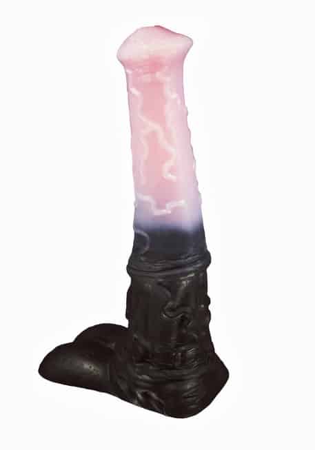 Fallo Mustang L 43.5cm silicone đen hồng ngựa hoang lớn