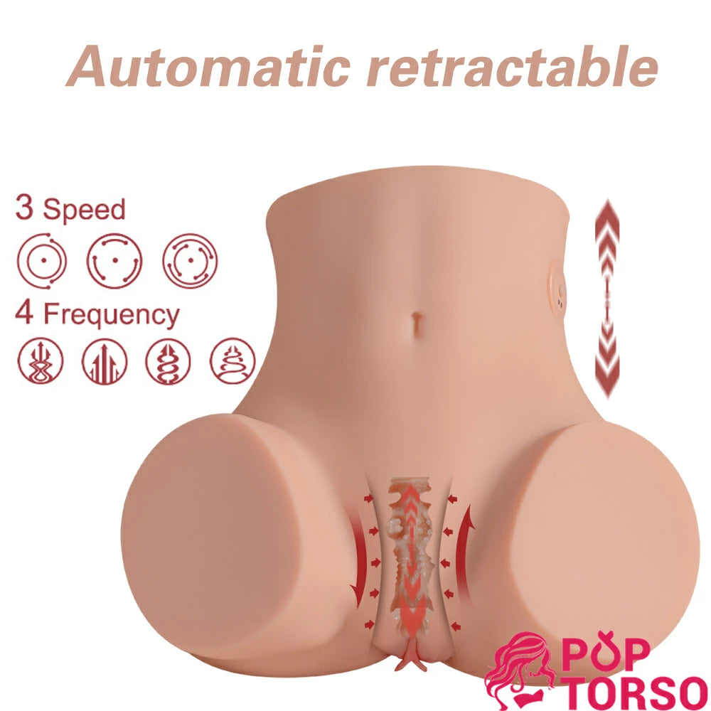 Xise Sydni mông to 7.4kg torso hút rung 3D thực tế