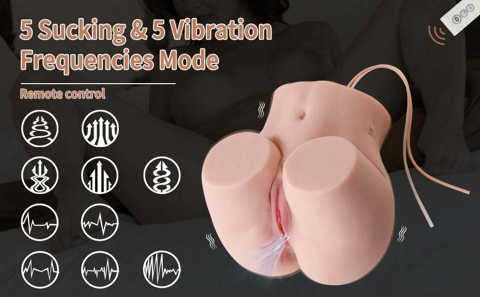 Xise Torso Mông 6kg Hút Rung Pocket Pussy Thực