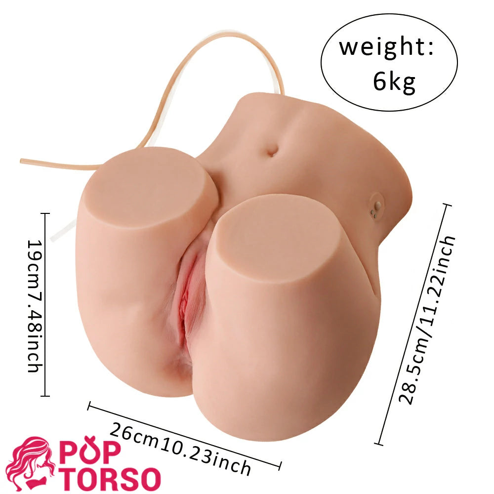 Xise Torso Mông 6kg Hút Rung Pocket Pussy Thực