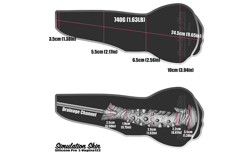 Climax L-Vagina 122 0.74kg Silicone Lớn Nam Thích Điên