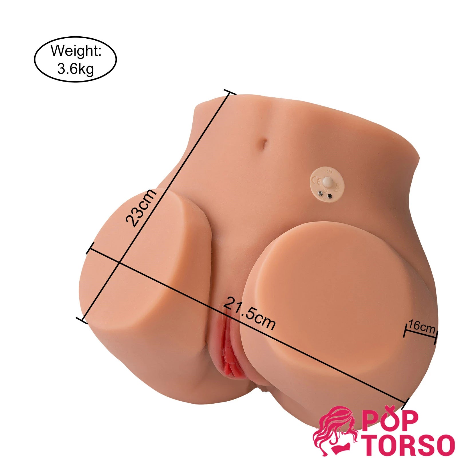 Xise Olga Torso Mông Bự Rung 3.6kg Pocket Pussy