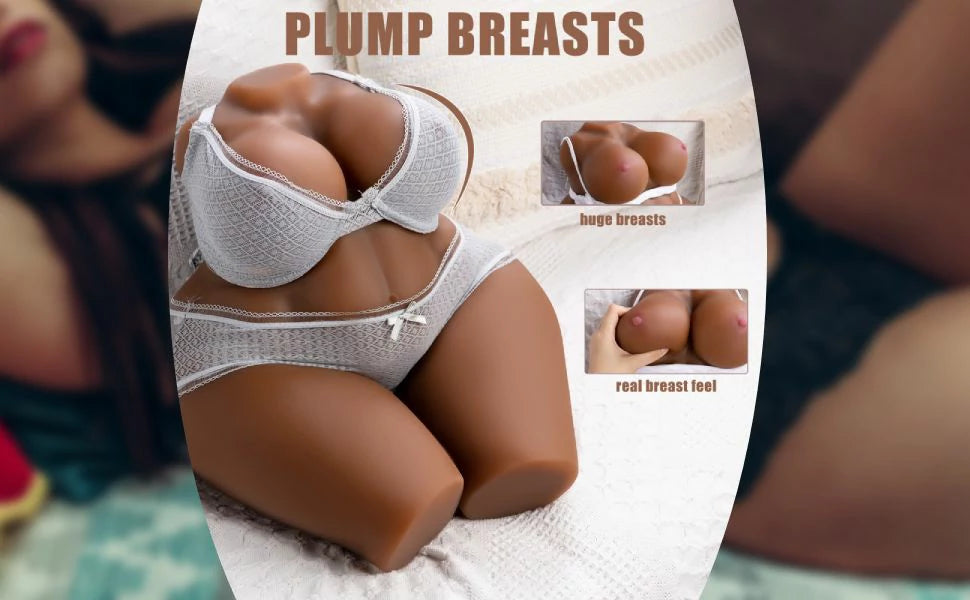 Xise Alma torso BBW 11kg vú to mông đen hấp dẫn