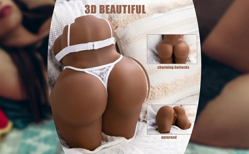 Xise Alma torso BBW 11kg vú to mông đen hấp dẫn