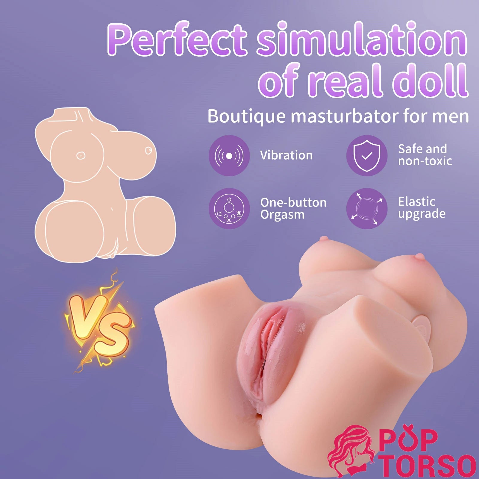 Torso Xise Luciana hút rung ngực mông lớn 2.7kg