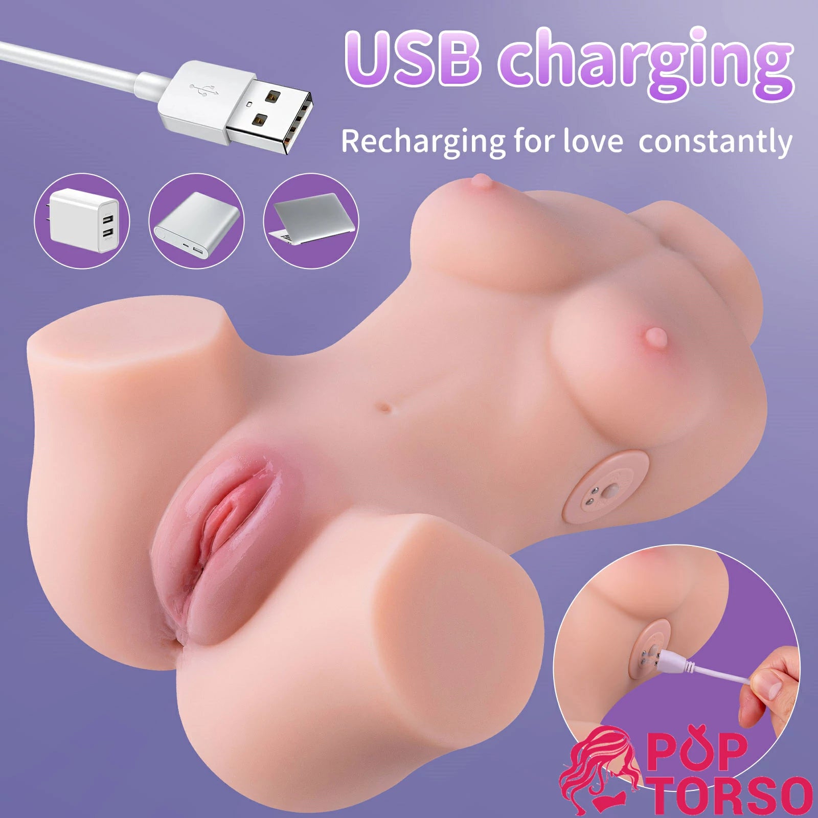 Torso Xise Luciana hút rung ngực mông lớn 2.7kg