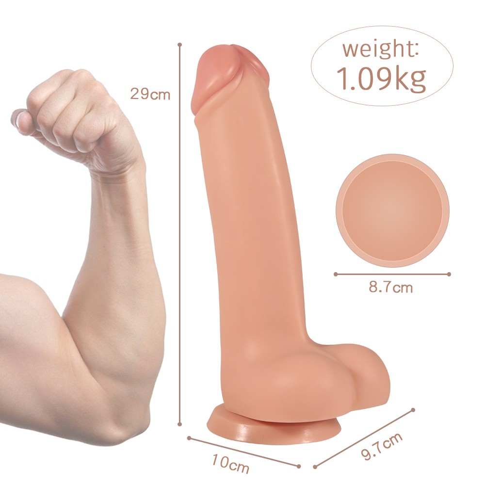 Masturbator 29cm Texture Thật Uốn Cong Rửa Dễ Phê