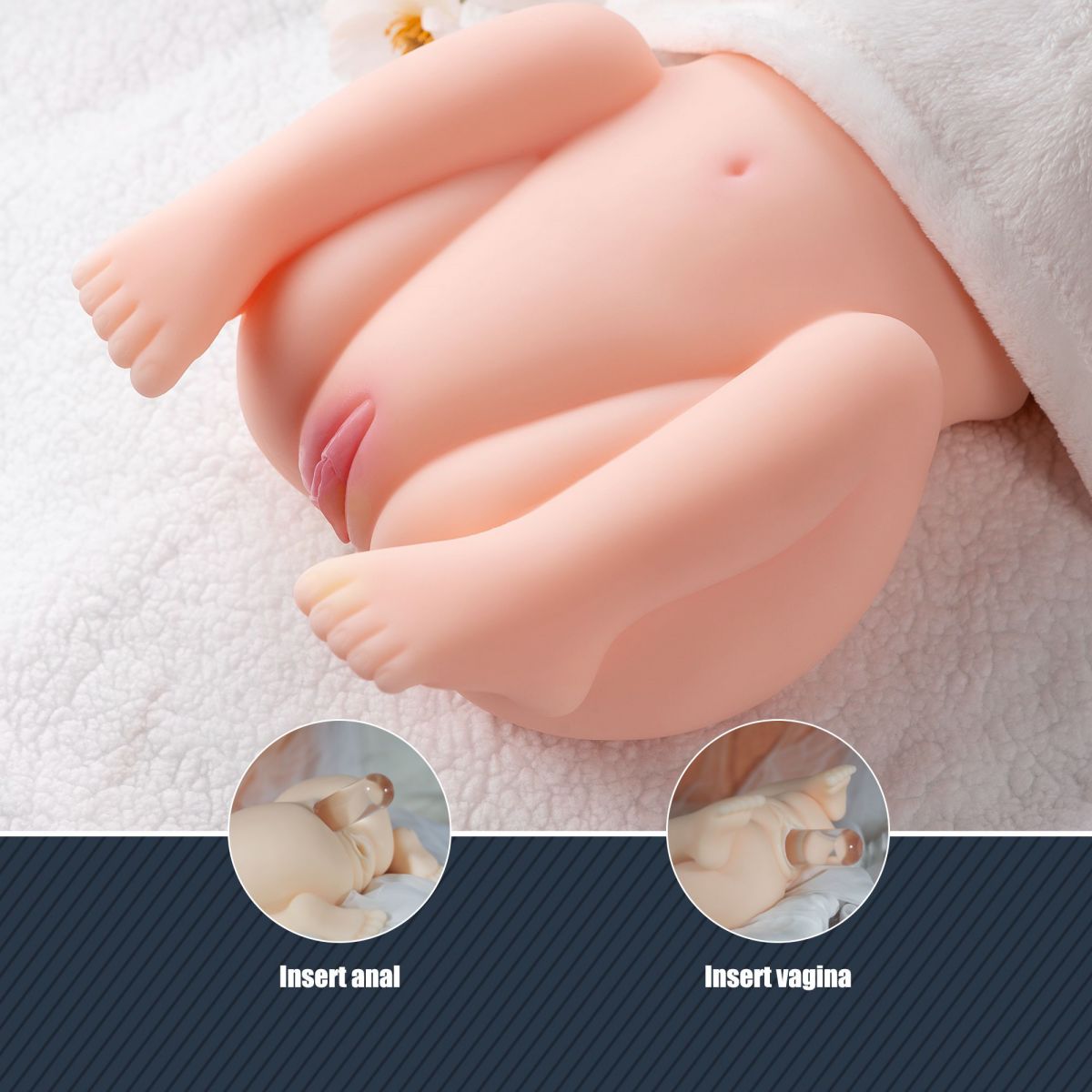 Torso Búp Bê 3D Mini Thực Tế 2.1kg Siêu Mềm